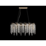 Wisteria 12 Light Crystal Linear Suspension Light - French Gold