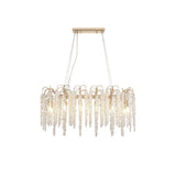 Wisteria 12 Light Crystal Linear Suspension Light - French Gold