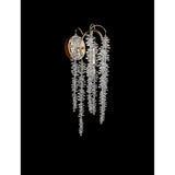 Wisteria 1 Light Crystal Wall Light - French Gold