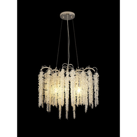 Wisteria 62cm 7 Light Crystal Suspension Light - Polished Nickel