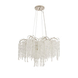 Wisteria 81cm 9 Light Crystal Suspension Light - Polished Nickel