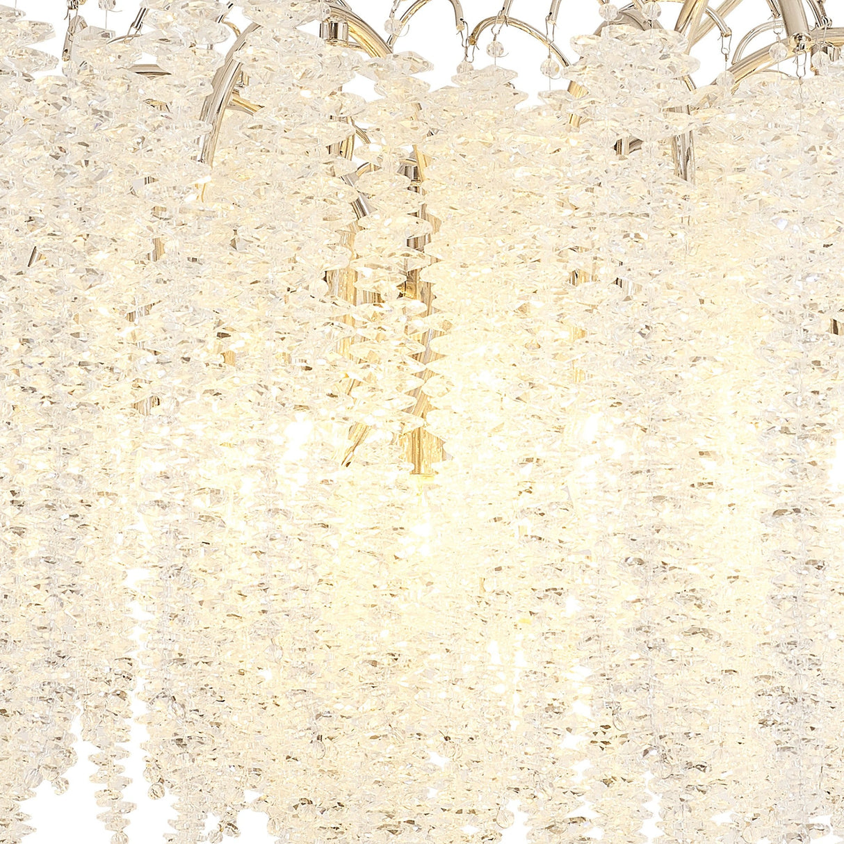 Wisteria 81cm 9 Light Crystal Suspension Light - Polished Nickel