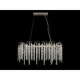 Wisteria 12 Light Crystal Linear Suspension Light - Polished Nickel
