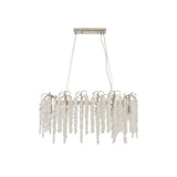 Wisteria 12 Light Crystal Linear Suspension Light - Polished Nickel