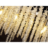 Wisteria 12 Light Crystal Linear Suspension Light - Polished Nickel
