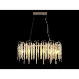 Wisteria 12 Light Crystal Linear Suspension Light - Polished Nickel