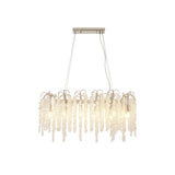 Wisteria 12 Light Crystal Linear Suspension Light - Polished Nickel