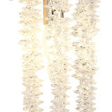 Wisteria 1 Light Crystal Wall Light - Polished Nickel