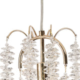 Wisteria 15cm Round 1 Light Crystal Pendant Light - French Gold