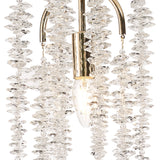 Wisteria 15cm Round 1 Light Crystal Pendant Light - French Gold