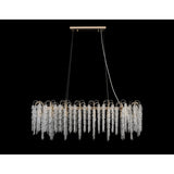 Wisteria 16 Light Crystal Linear Suspension Light - French Gold
