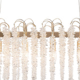 Wisteria 16 Light Crystal Linear Suspension Light - French Gold