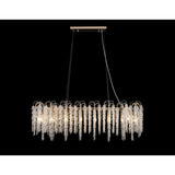 Wisteria 16 Light Crystal Linear Suspension Light - French Gold