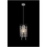 Wisteria 15cm Round 1 Light Crystal Pendant Light - Polished Nickel