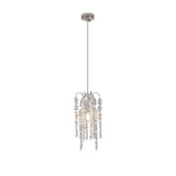 Wisteria 15cm Round 1 Light Crystal Pendant Light - Polished Nickel