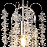 Wisteria 15cm Round 1 Light Crystal Pendant Light - Polished Nickel