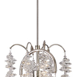 Wisteria 15cm Round 1 Light Crystal Pendant Light - Polished Nickel