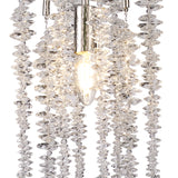 Wisteria 15cm Round 1 Light Crystal Pendant Light - Polished Nickel