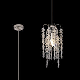 Wisteria 15cm Round 1 Light Crystal Pendant Light - Polished Nickel