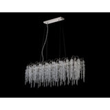 Wisteria 16 Light Crystal Linear Suspension Light - Polished Nickel