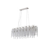 Wisteria 16 Light Crystal Linear Suspension Light - Polished Nickel