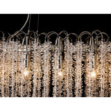 Wisteria 16 Light Crystal Linear Suspension Light - Polished Nickel
