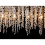 Wisteria 16 Light Crystal Linear Suspension Light - Polished Nickel