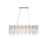 Wisteria 16 Light Crystal Linear Suspension Light - Polished Nickel