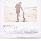 Dad Word Metal Photo Frame with Message 6 x 4in - Silver