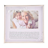Nana Word Verse Square Metal Photo Frame 6 x 4in - Silver