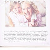 Grandma Word Metal Photo Frame with Message 6 x 4in - Silver