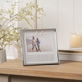 Grandad Word Rectangular Metal Photo Frame 6 x 4in - Silver