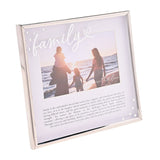 Family Word and Verse Metal Photo Frame 6 x 4in - Silver