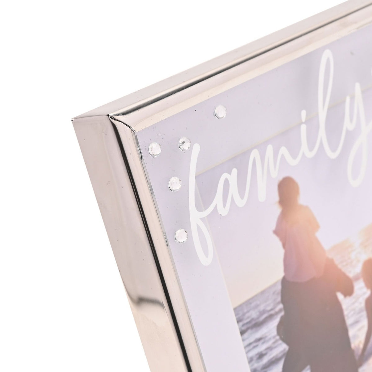 Family Word and Verse Metal Photo Frame 6 x 4in - Silver
