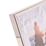 Family Word and Verse Metal Photo Frame 6 x 4in - Silver