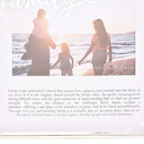 Family Word and Verse Metal Photo Frame 6 x 4in - Silver