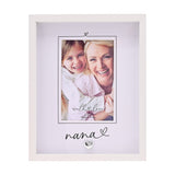 Nana Heartlines Wooden Photo Frame 6 x 4in with Stand - White