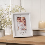 Nana Heartlines Wooden Photo Frame 6 x 4in with Stand - White