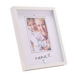 Nana Heartlines Wooden Photo Frame 6 x 4in with Stand - White