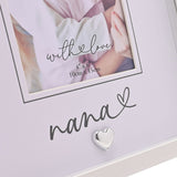 Nana Heartlines Wooden Photo Frame 6 x 4in with Stand - White