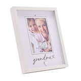Grandma Heartlines Wooden Photo Frame 6 x 4in - White