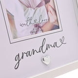 Grandma Heartlines Wooden Photo Frame 6 x 4in - White