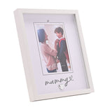 With Love Heartlines Mummy Photo Frame 6 x 4in - White