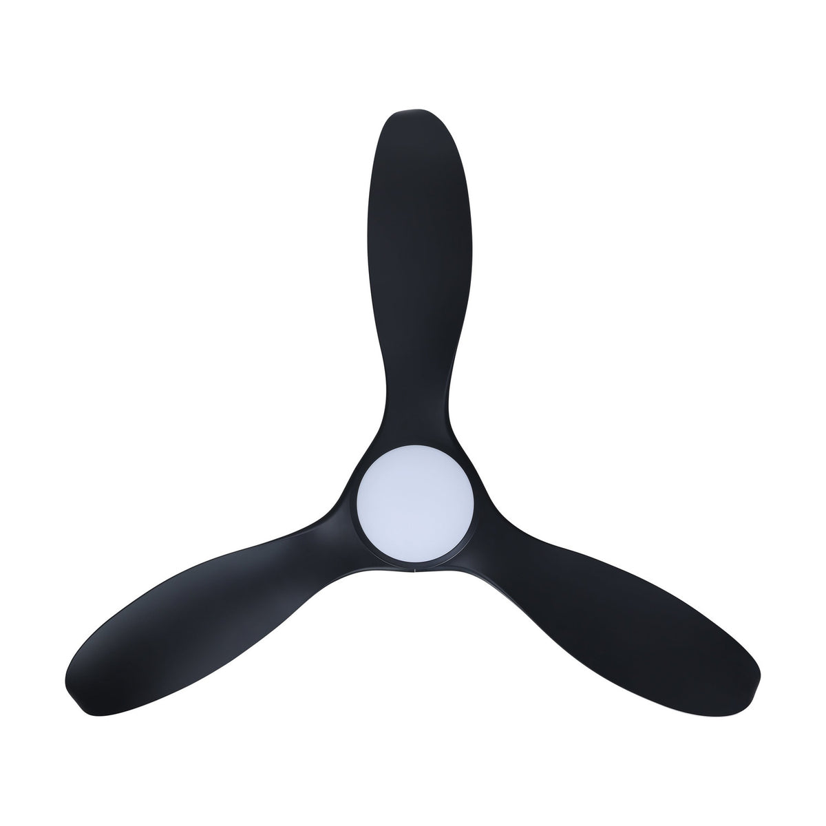 Wolmora Ceiling Fan with Light - Matt Black