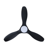Wolmora Ceiling Fan with Light - Matt Black