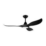 Wolmora Ceiling Fan with Light - Matt Black