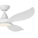 Wolmora Ceiling Fan with Light - Matt White