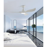 Wolmora Ceiling Fan with Light - Matt White