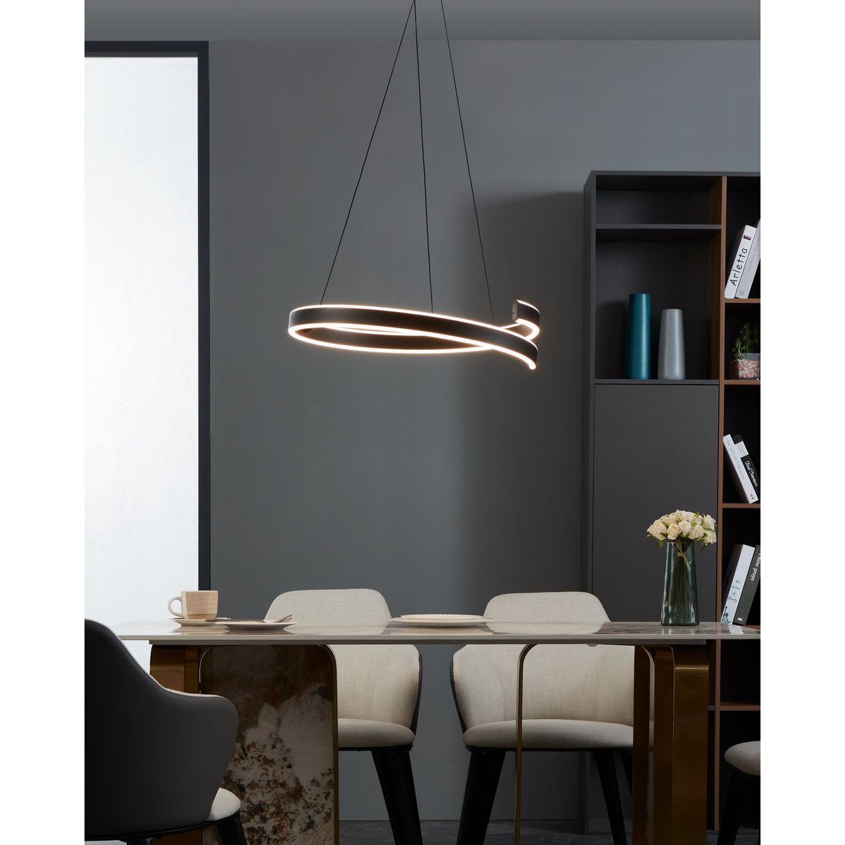 Womarne Smart Pendant Light - Black