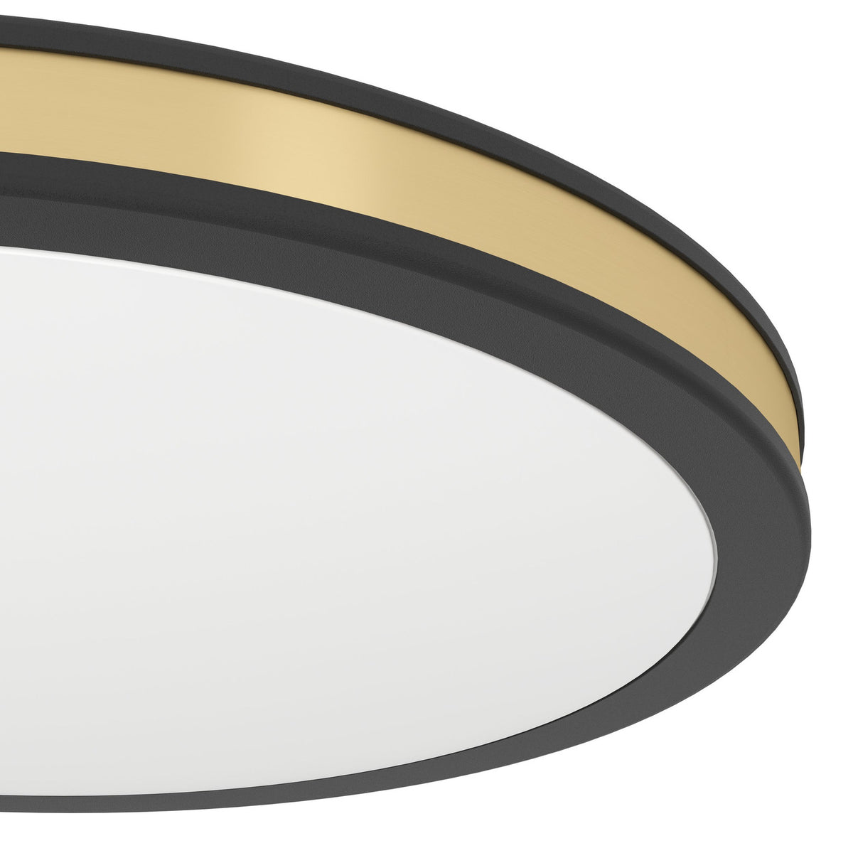 Worbette LED Flush Ceiling Light 28cm - Black